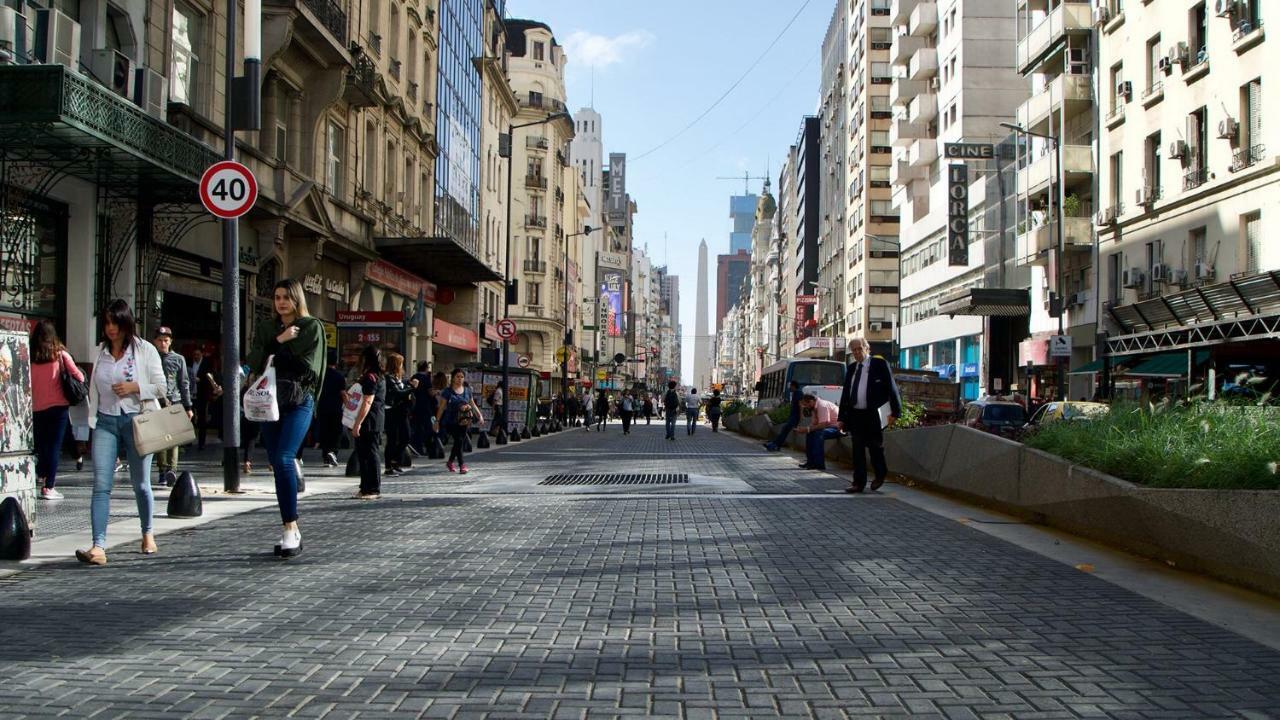Estilo Y Comodidad En Av Corrientes, Departamento Con Estacionamiento Para Autos Buenos Aires Eksteriør bilde